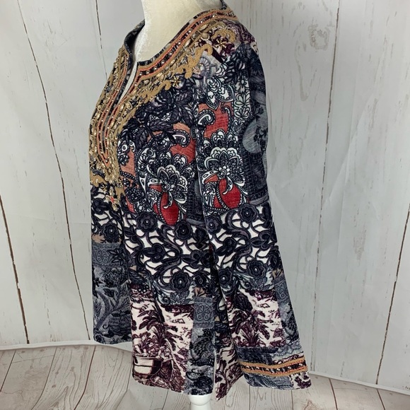 Soft Surroundings Venetian Velvet tunic Top - Picture 7 of 12